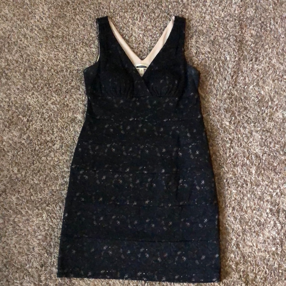 Black lace dress
